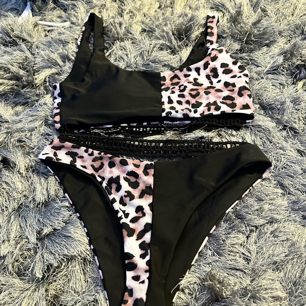 reversible cheetah bikini